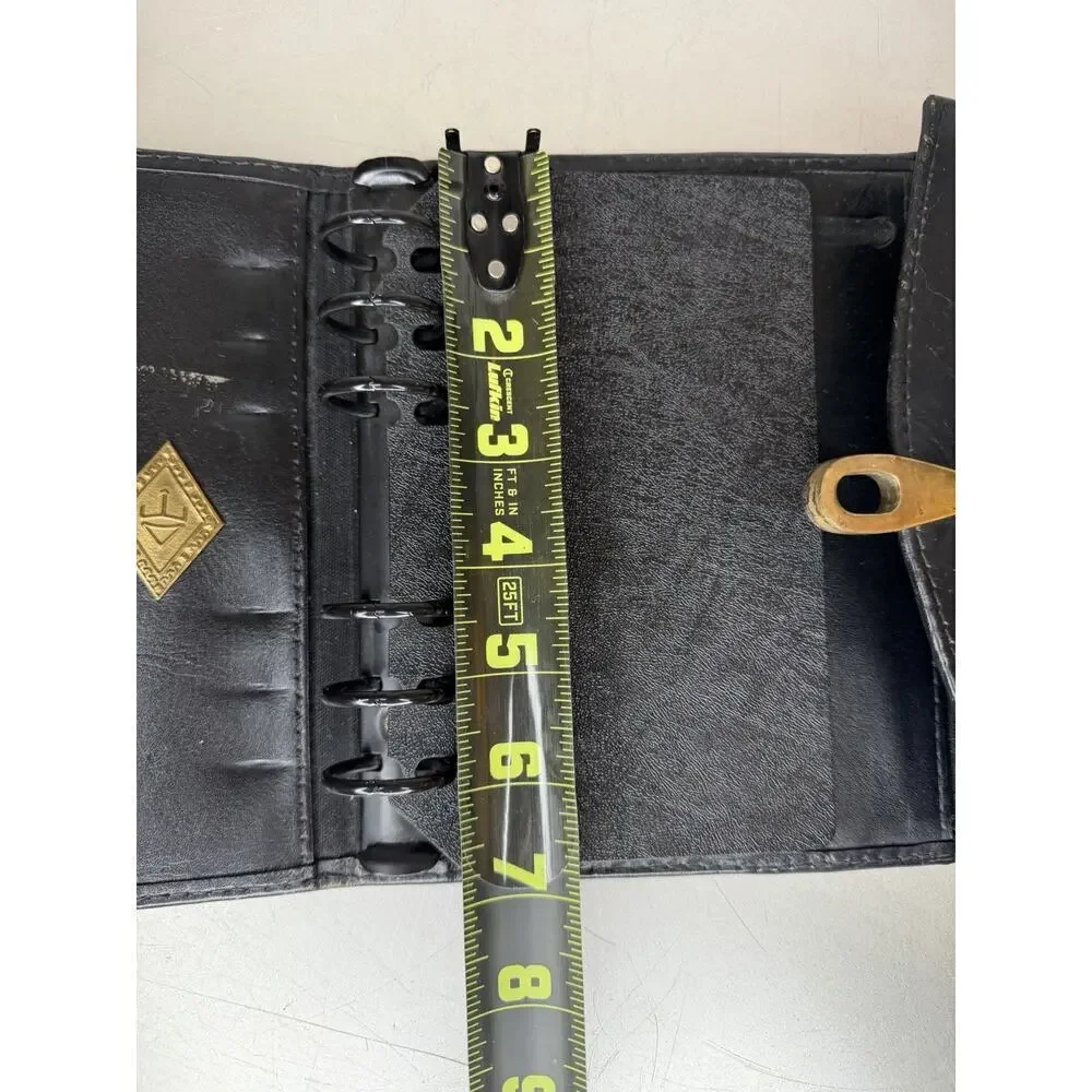 Prizmic & Brill Woven Leather Turnlock Organizer Planner Made Singapore RARE